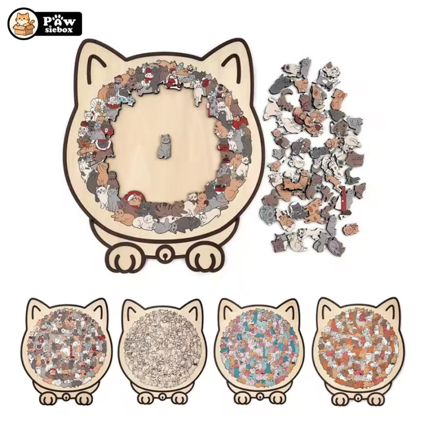 Cat Wooden Jigsaw Puzzle