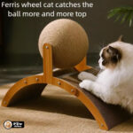 Spin Scratch Wooden Cat Lounger - Image 7