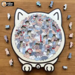 Cat Wooden Jigsaw Puzzle - Image 2